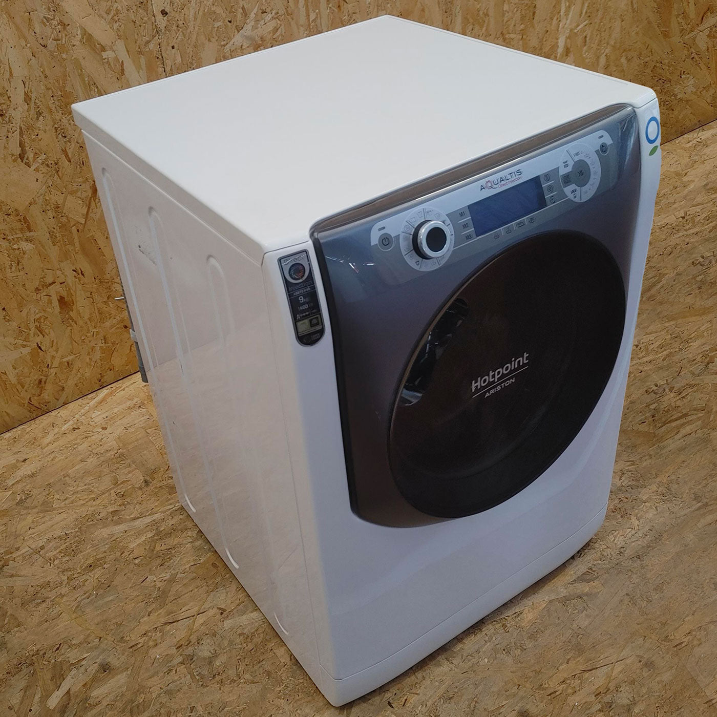 Hotpoint AQ97D 49D IT lavatrice Caricamento frontale 9 kg 1400 Giri/min Argento, Bianco