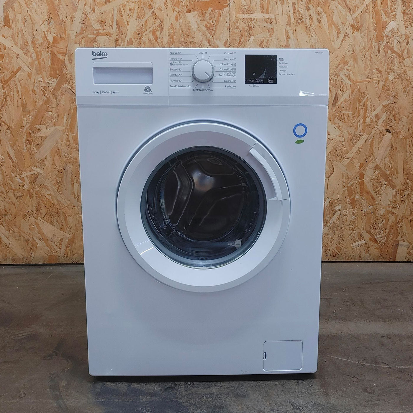 Lavatrice Beko WTX51021W Carica frontale 5 kg 1000 Giri/min Bianco