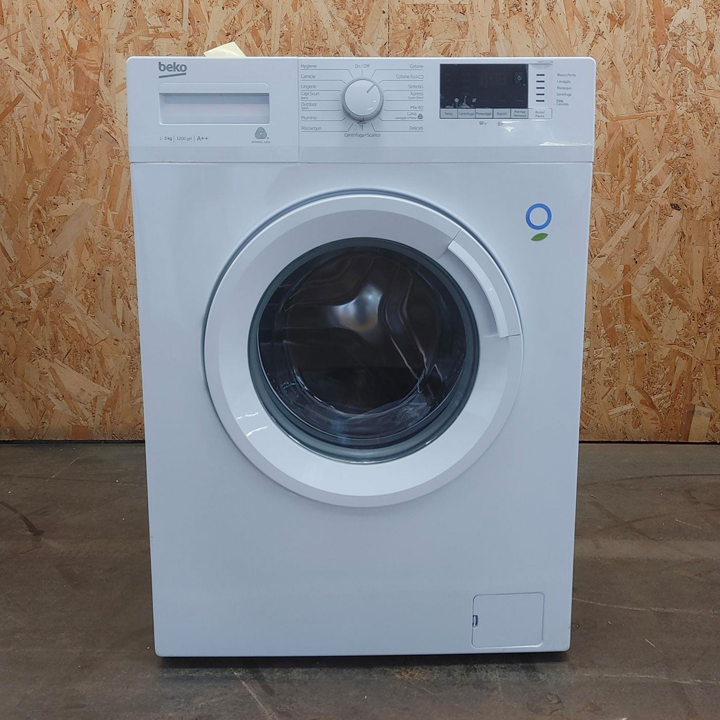 Lavatrice Beko UW5T1222W Carica frontale 5 kg 1200 Giri/min Bianco