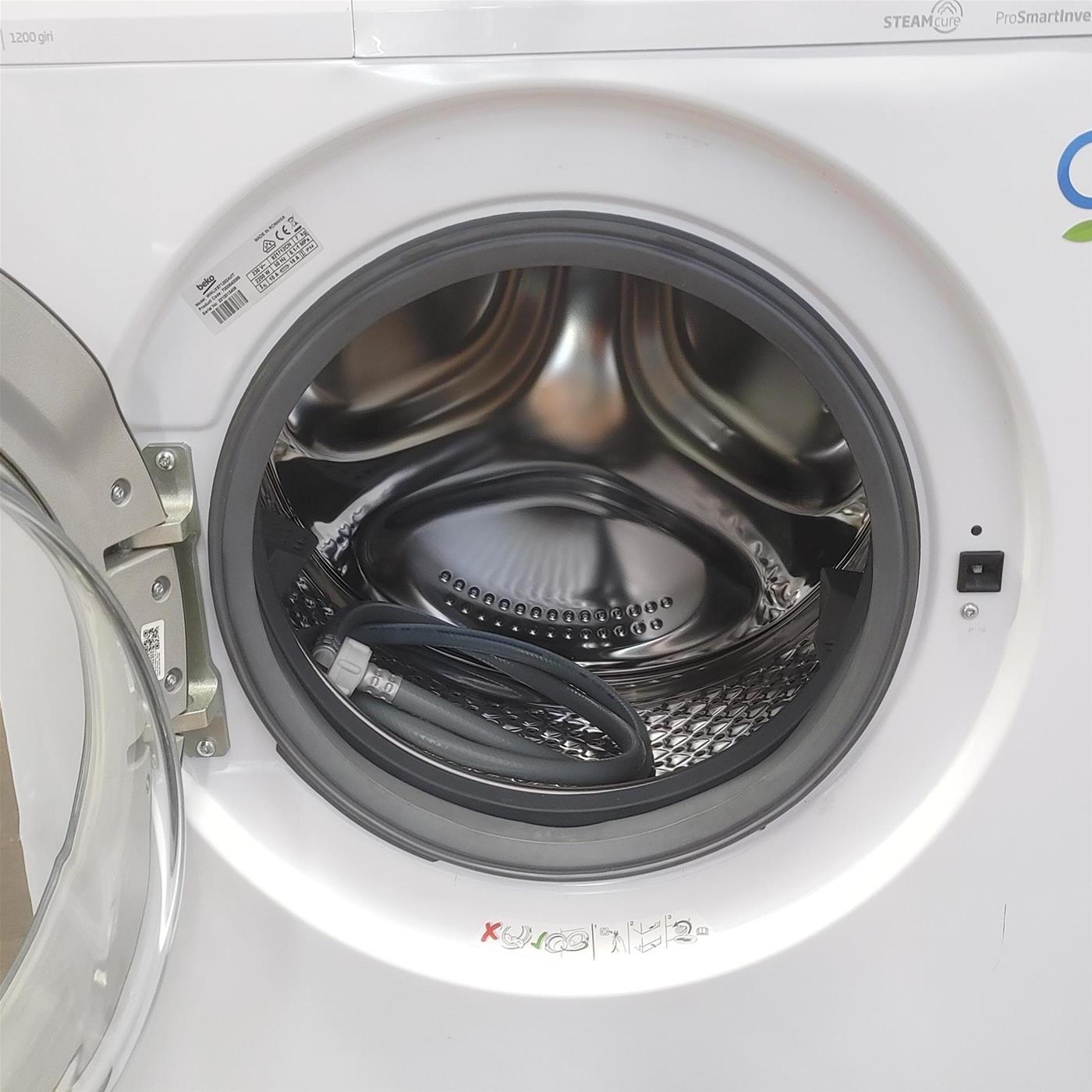 BEKO MWUXS71282AI/IT LAVATRICE, Caricamento frontale, 7 kg