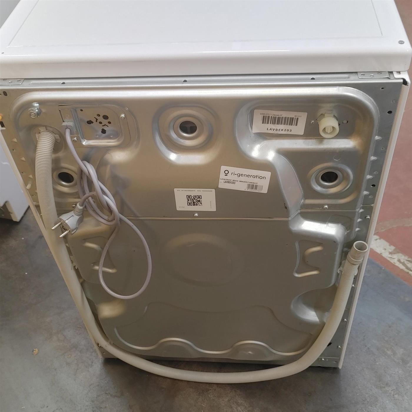 BEKO MWUXS71282AI/IT LAVATRICE, Caricamento frontale, 7 kg