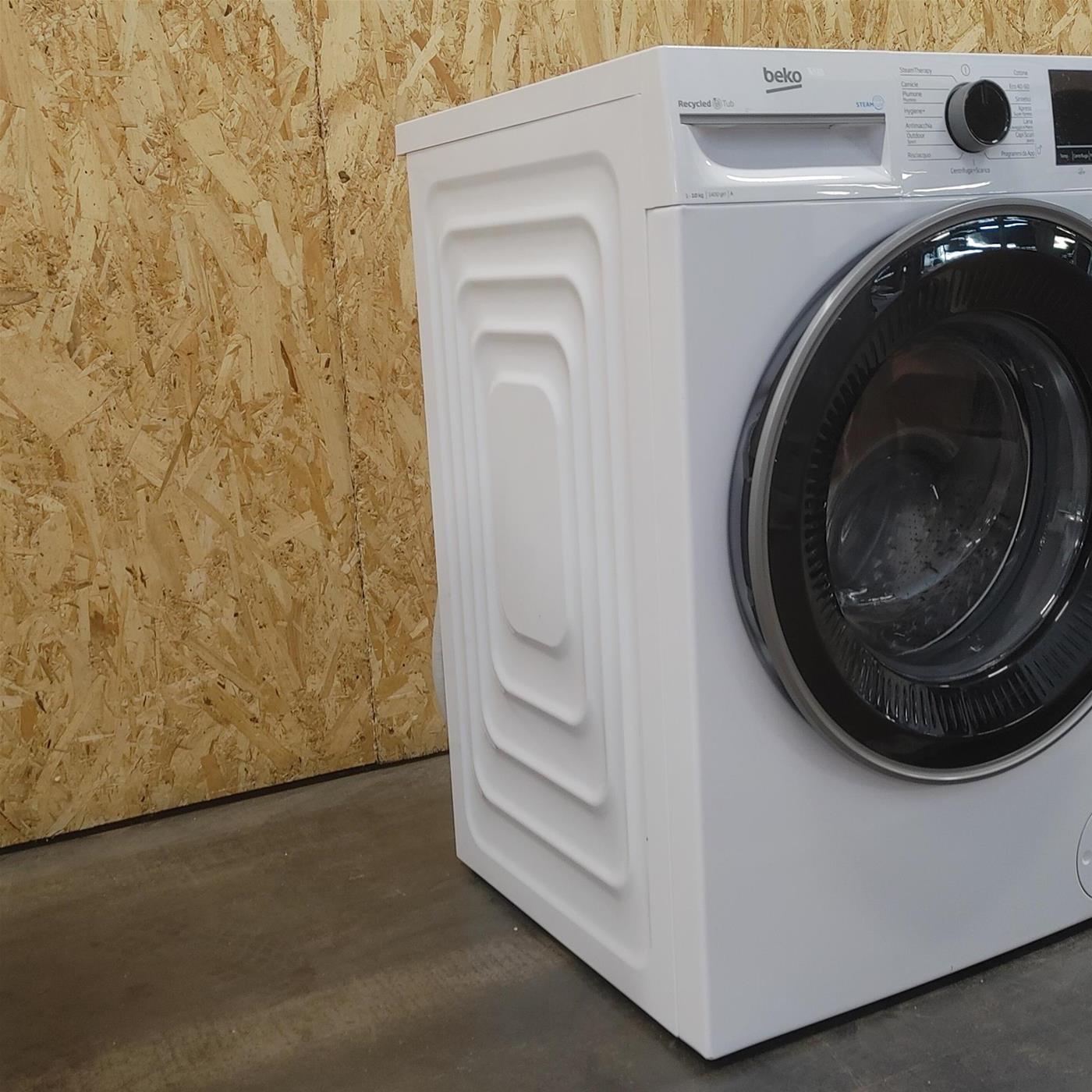 Lavatrice Beko BWT3104S Carica frontale 10 kg 1400 giri/min Nero, Bianco
