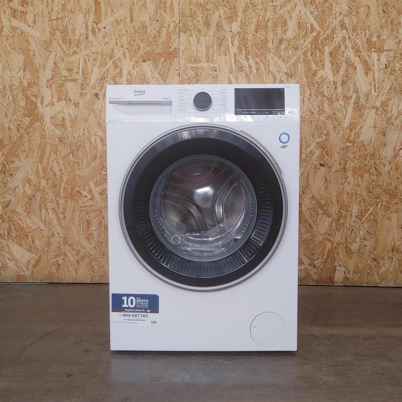Lavatrice Beko b300 BWU384S: Beyond Classe A SteamCure™ 8 Kg