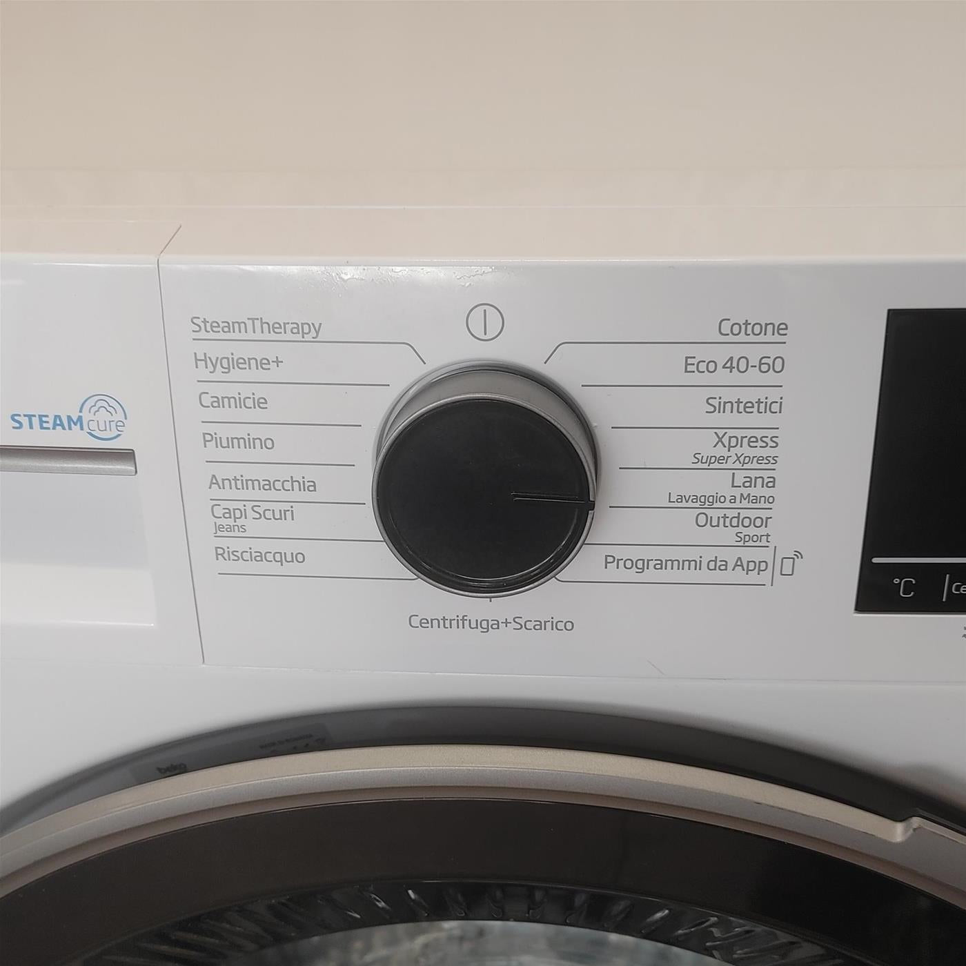 Lavatrice Beko b300 BWU384S: Beyond Classe A SteamCure™ 8 Kg