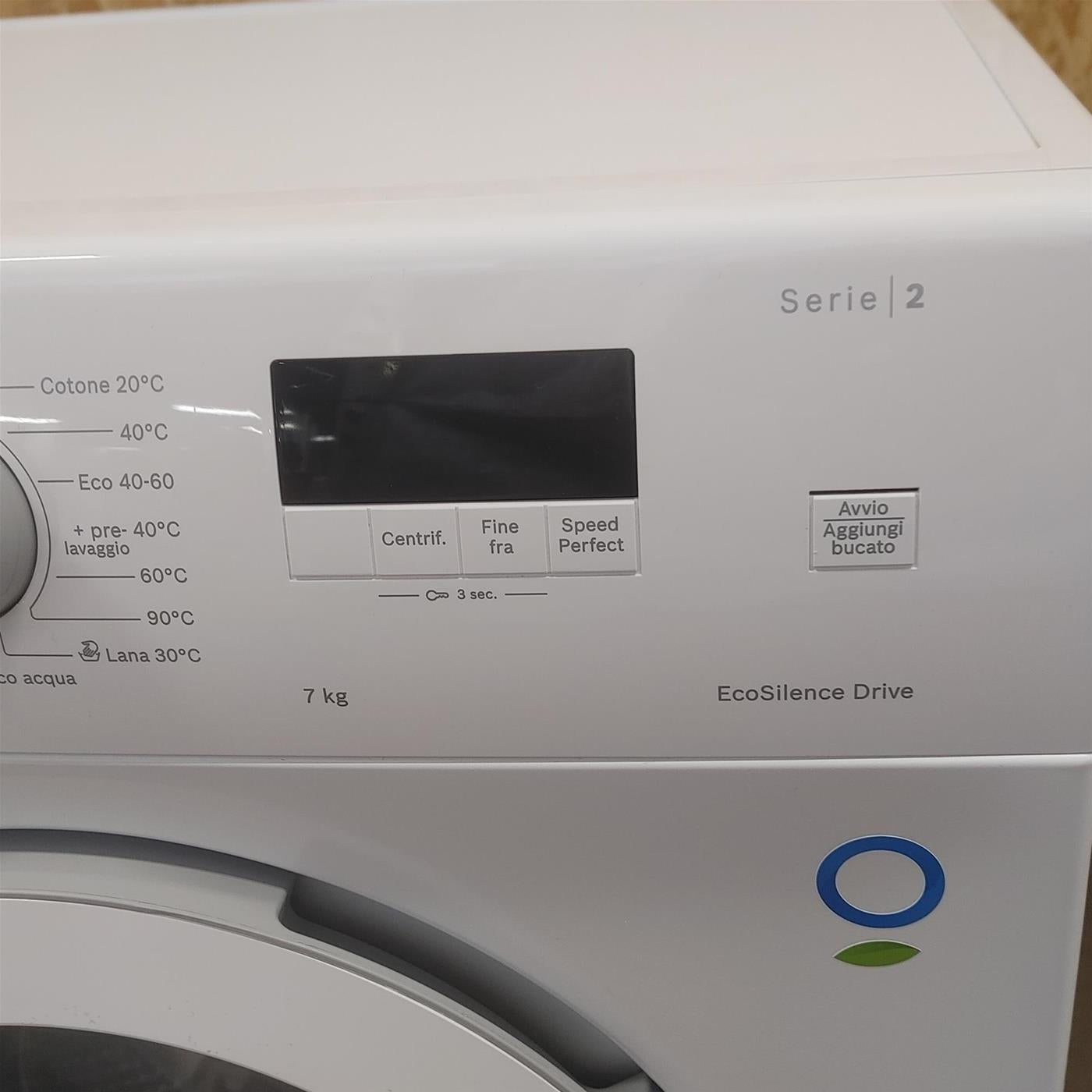 Lavatrice Bosch Serie 2 WAJ20067II Carica frontale 7 kg 1000 giri Bianco