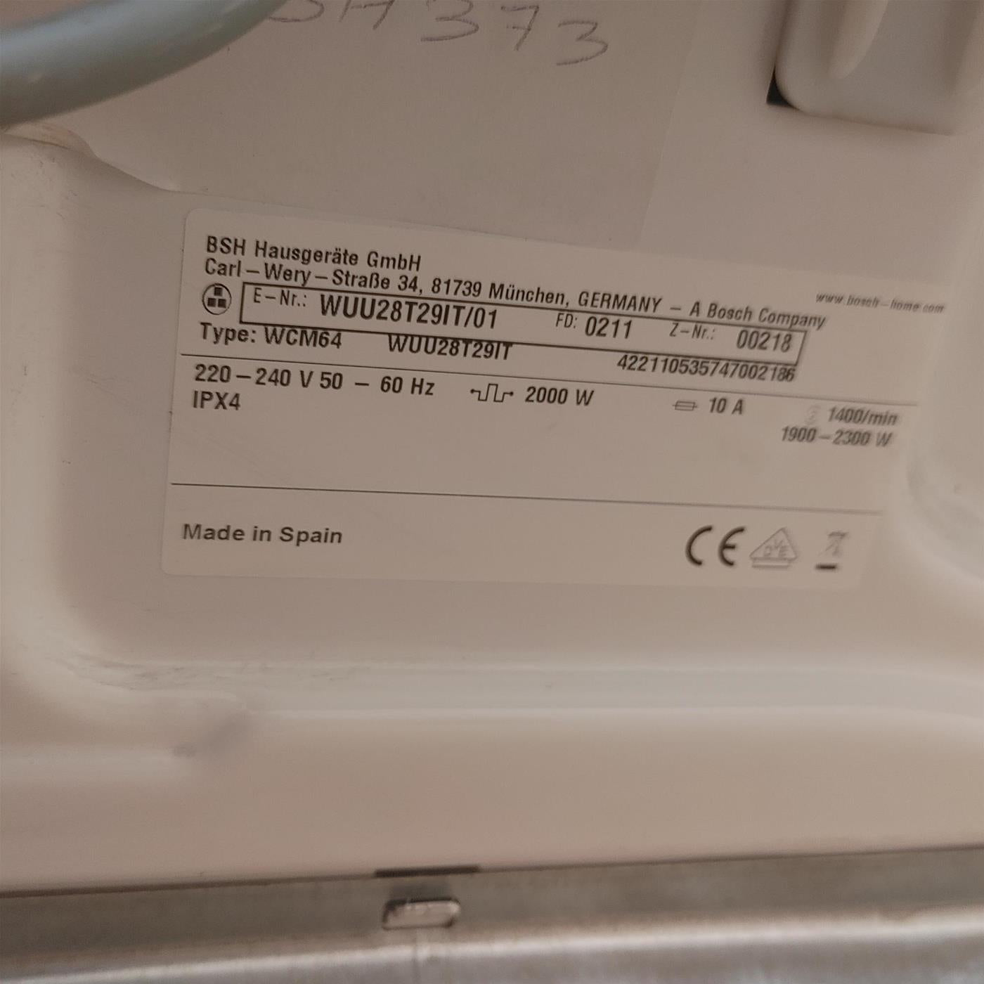 Lavatrice Bosch WUU28T29IT 9 Kg