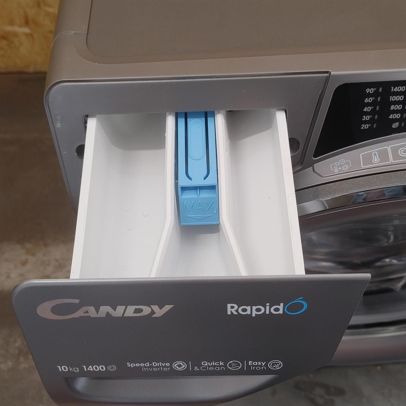 Lavatrice Candy RapidÓ RO14106DWMCRT-S Caricamento frontale 10 kg 1400 Giri/min Antracite