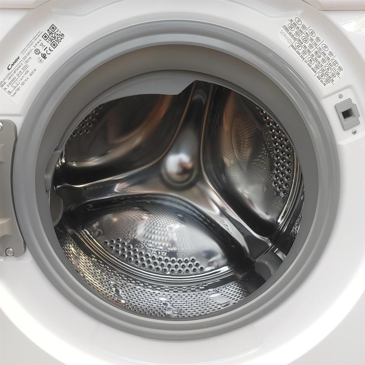 Candy Smart Inverter CBWO 49TWME-S lavatrice Caricamento frontale 9 kg 1400 Giri/min Bianco