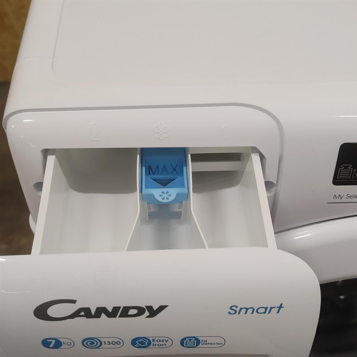 Candy Smart CSS4372DW4/1-11 lavatrice Caricamento frontale 7 kg 1300 Giri/min Bianco (copia)