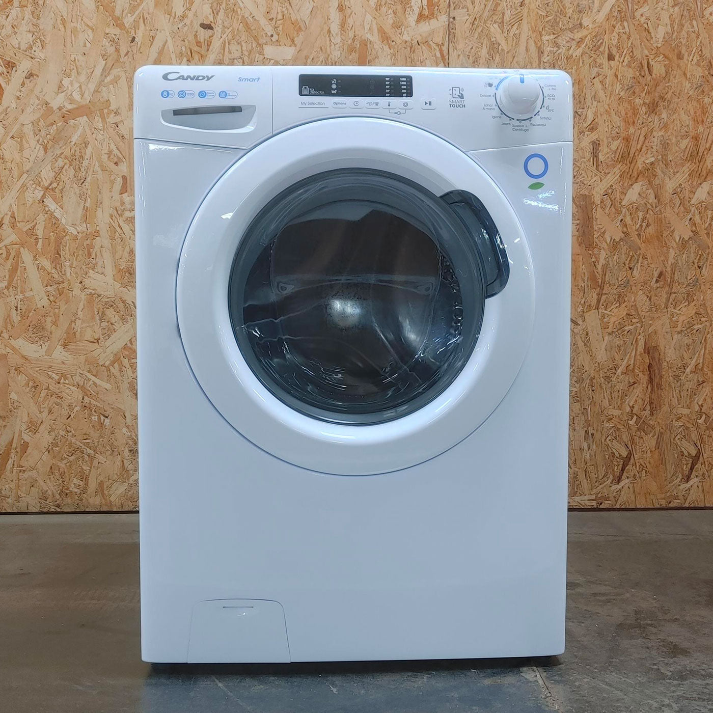 Candy Smart CS1282DE-11 lavatrice Caricamento frontale 8 kg 1200 Giri/min D Bianco