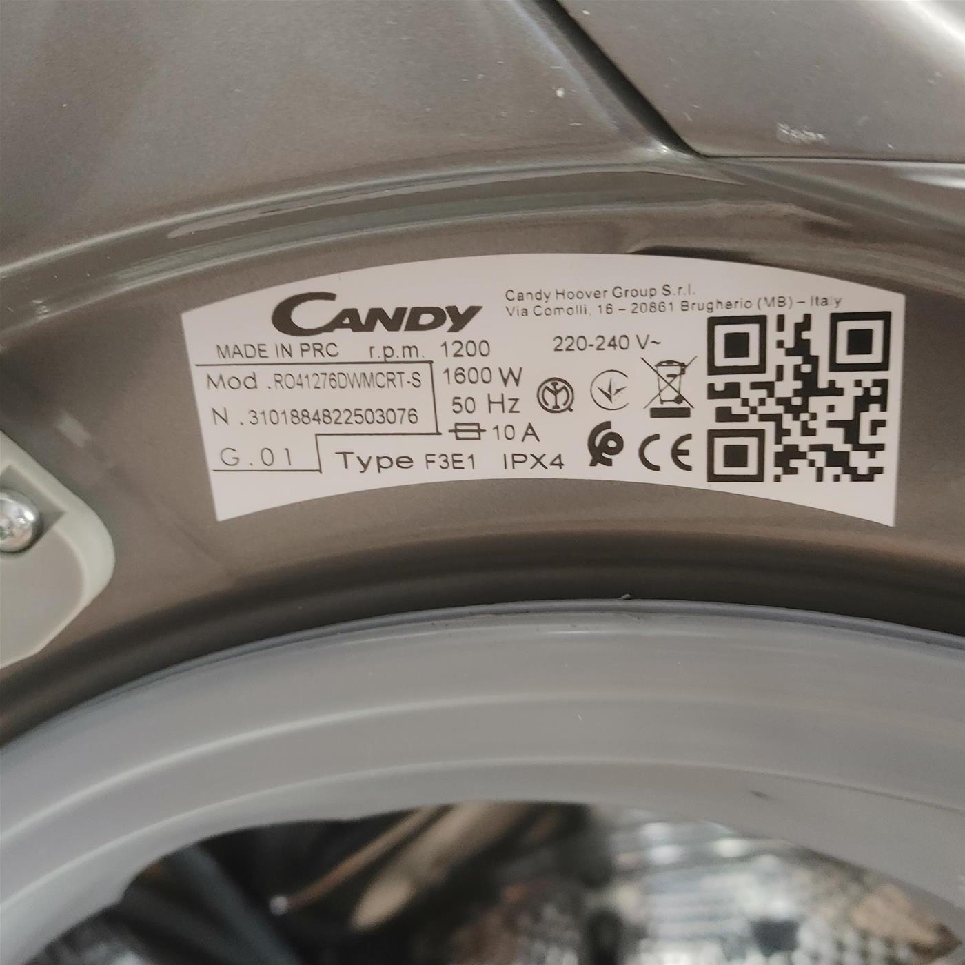 Lavatrice Candy RapidÓ RO41276DWMCRE-S 7 Kg