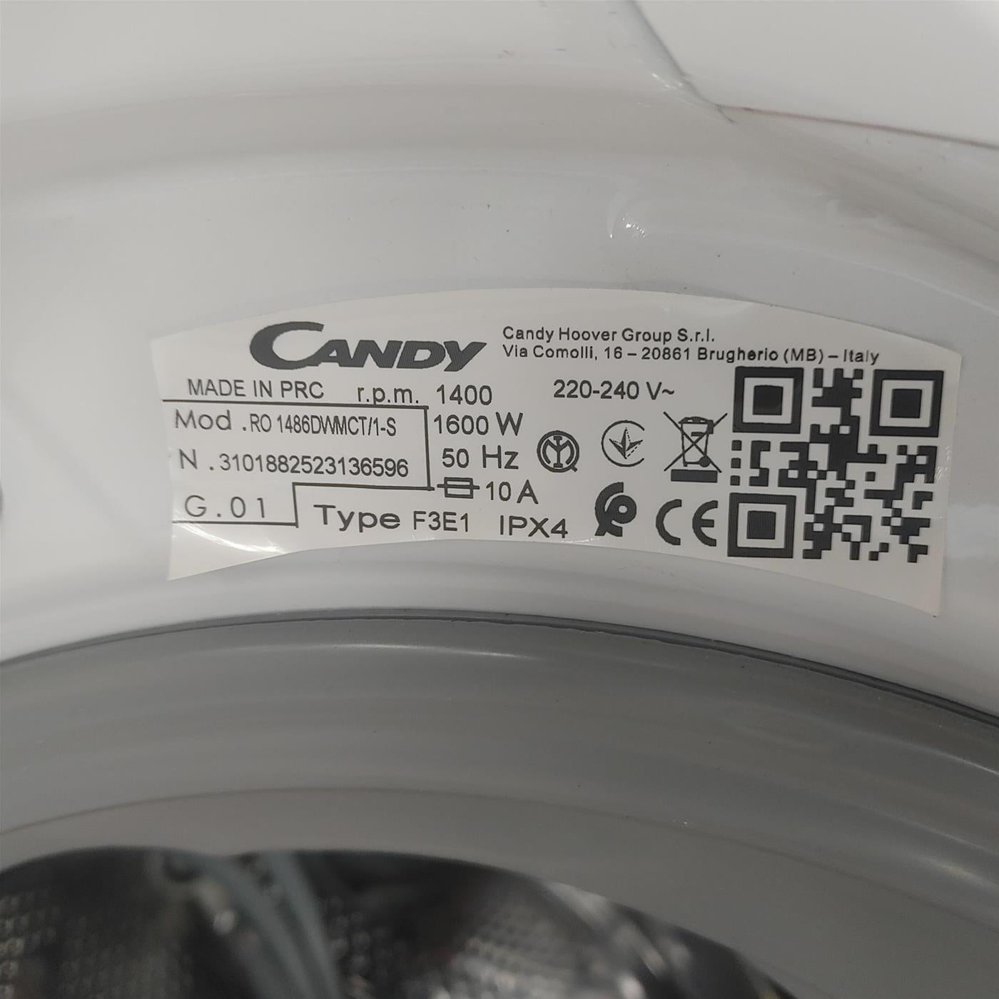 Candy Lavatrice RO 1486DWMCT/1-S 8 kg Classe A