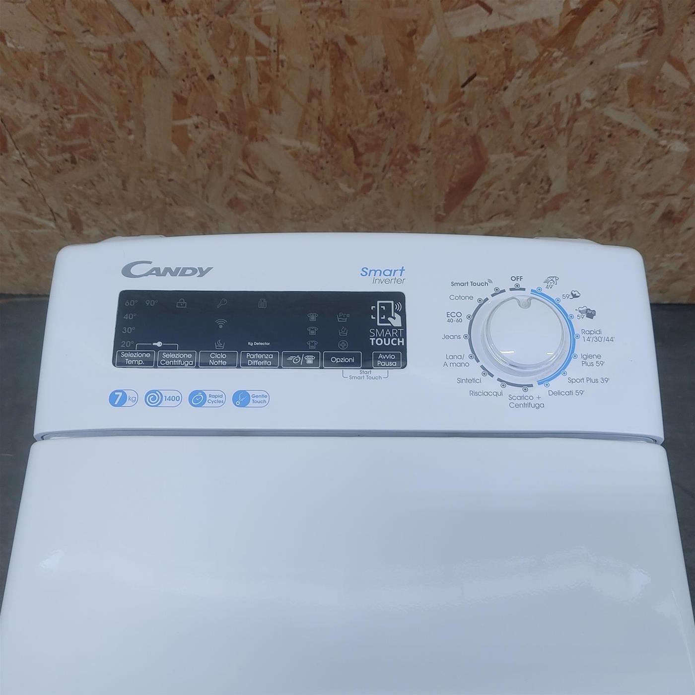 Candy Smart Inverter CSTG 47TMV5/1-11 washing machine Top-load 7 kg 1400 RPM White