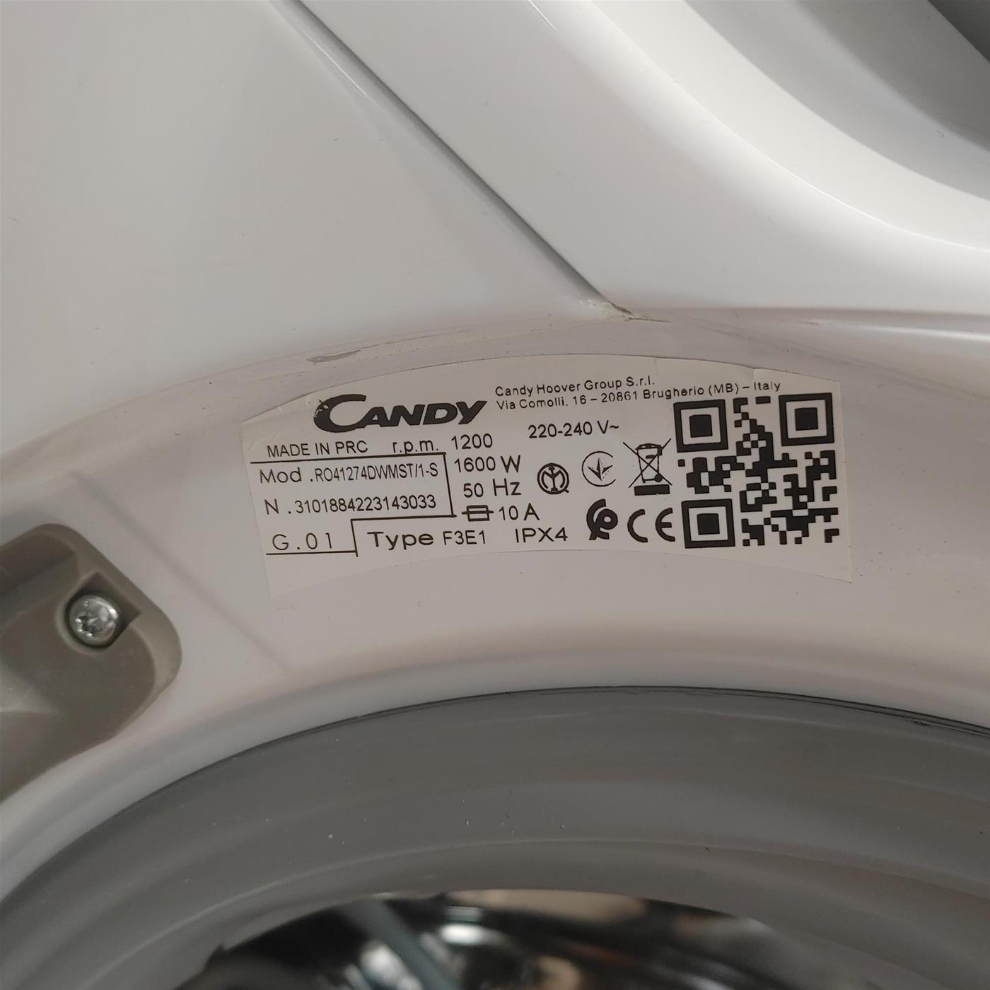 Candy RapidÓ RO41276DWMCRE-S lavatrice Caricamento frontale 7 kg 1200 Giri/min Antracite