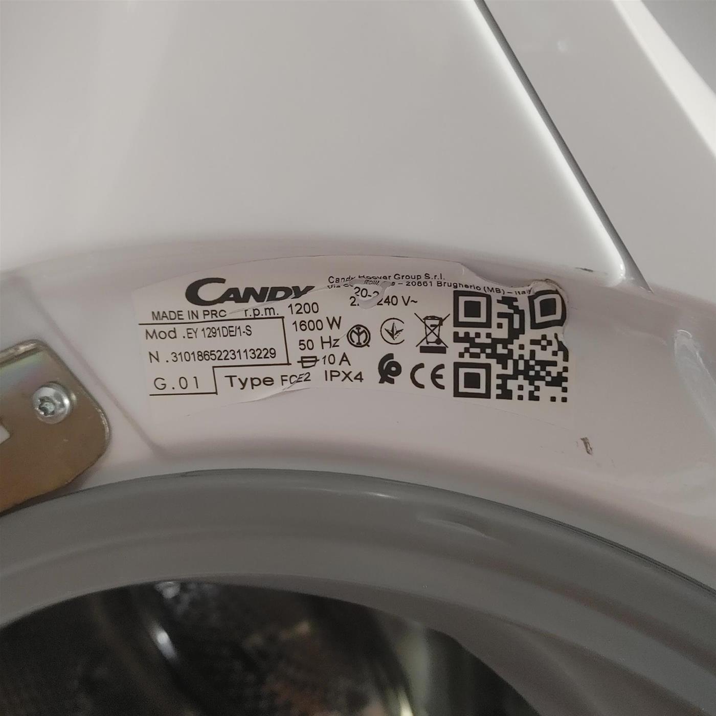 Candy Easy EY 1291DE/1-S lavatrice Caricamento frontale 9 kg 1200 Giri/min Bianco