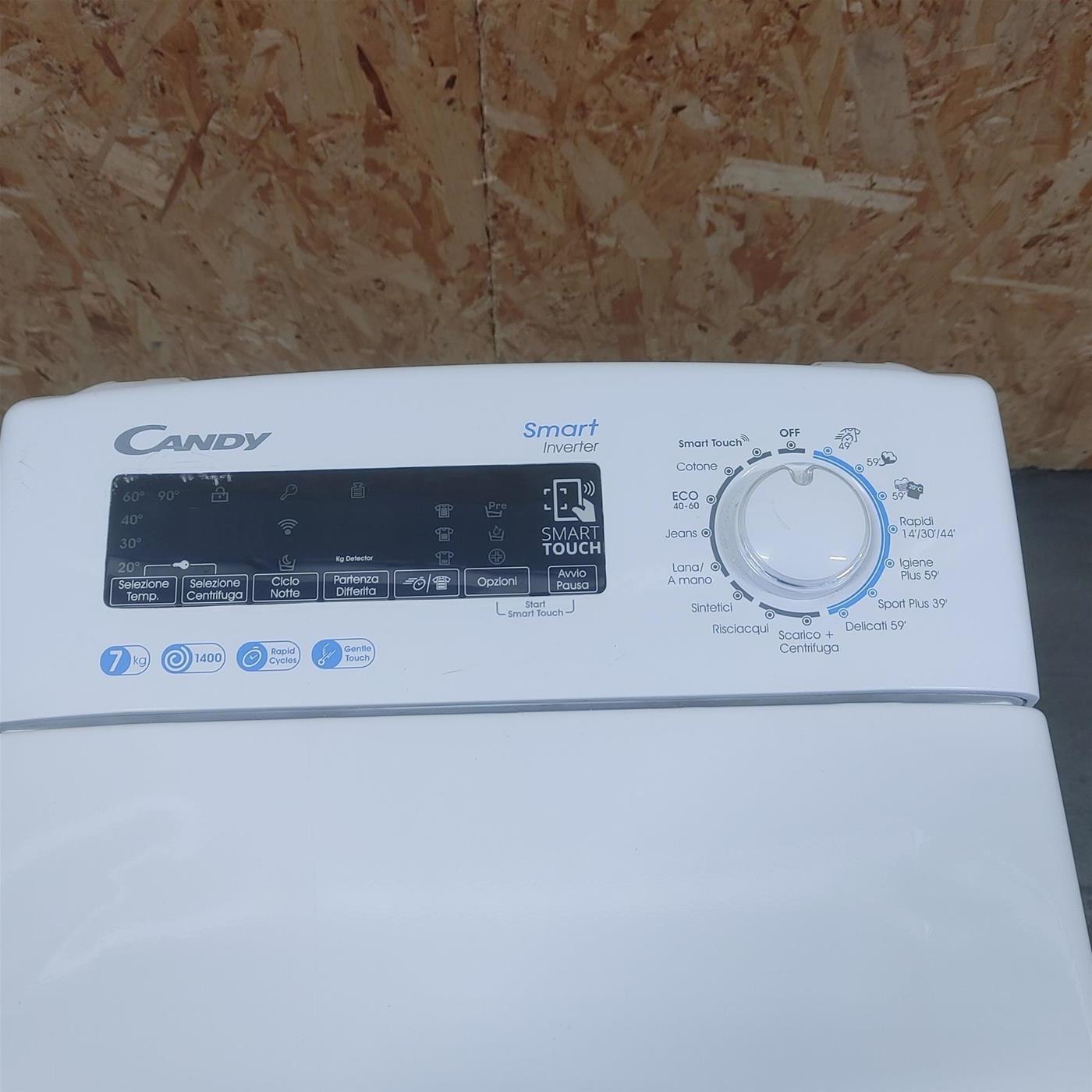 Candy Smart Inverter CSTG 47TMV5/1-11 washing machine Top-load 7 kg 1400 RPM White
