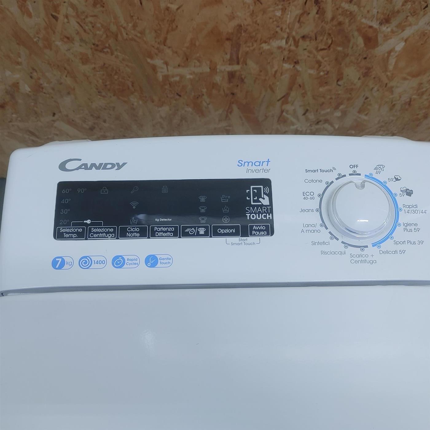 Candy Smart Inverter CSTG 47TMV5/1-11 washing machine Top-load 7 kg 1400 RPM White