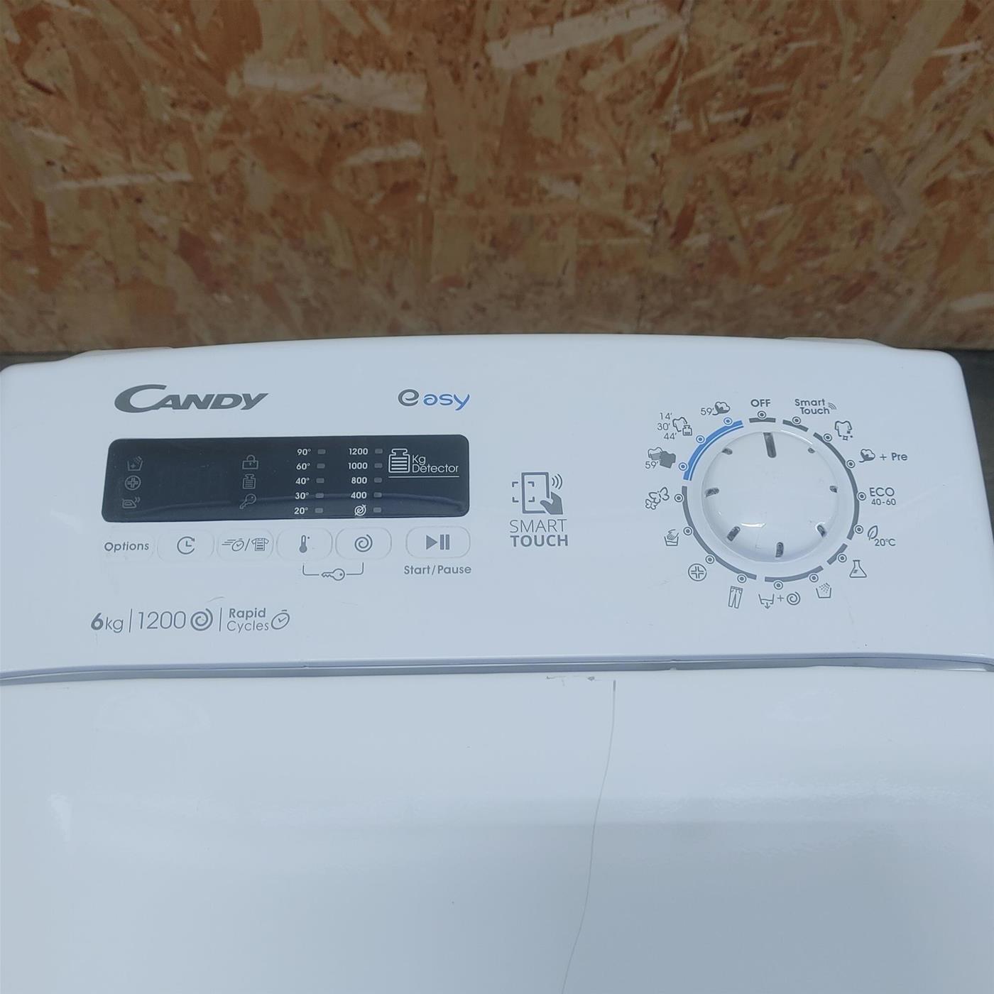 Lavatrice Candy Easy EYT 1262DWE/1-S Carica dall'alto 6 kg 1200 giri Bianco