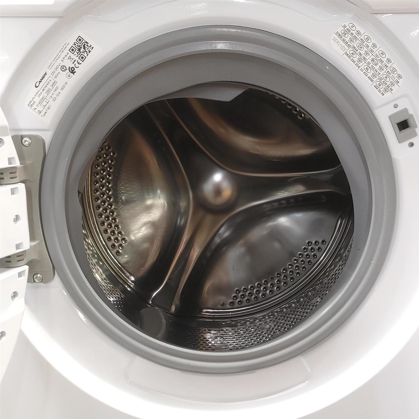 Candy Smart Inverter CBW 48TWME-S lavatrice Caricamento frontale 8 kg 1400 Giri/min A Bianco
