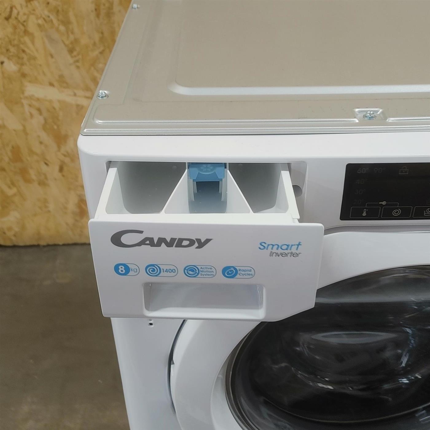 Candy Smart Inverter CBW 48TWME-S lavatrice Caricamento frontale 8 kg 1400 Giri/min A Bianco