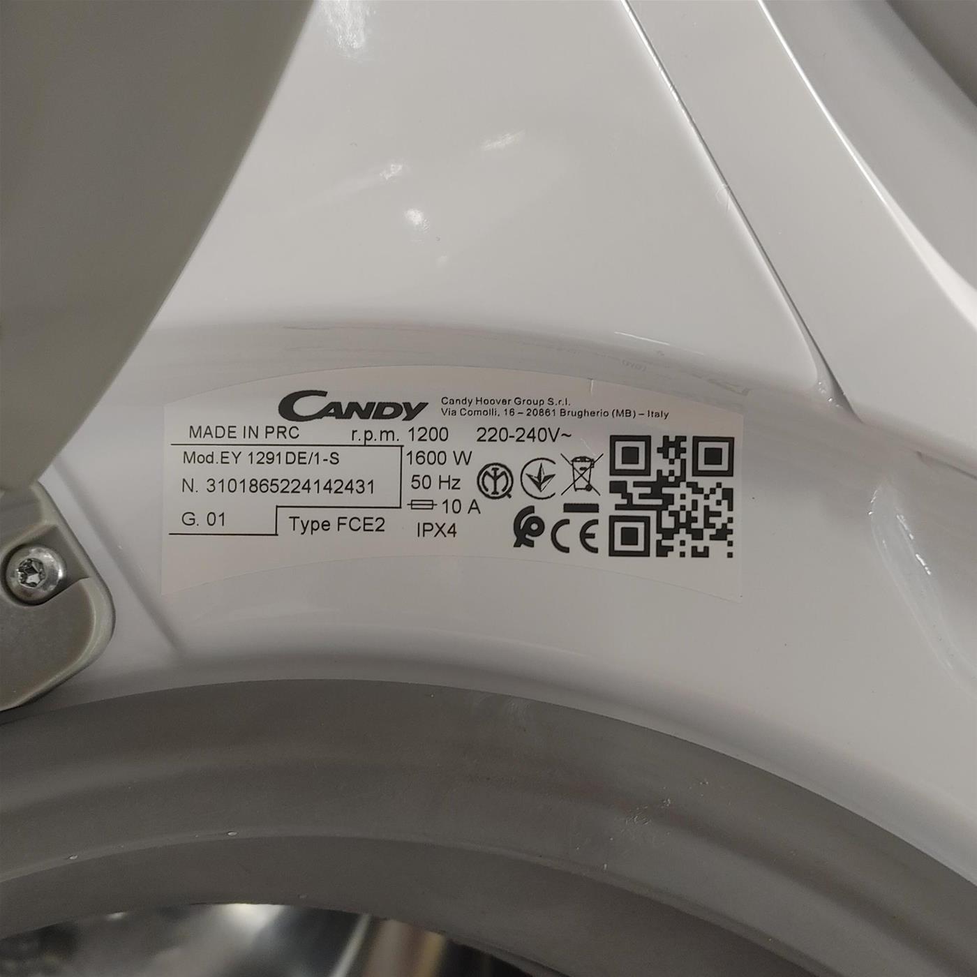 Candy Easy EY 1291DE/1-S lavatrice Caricamento frontale 9 kg 1200 Giri/min Bianco