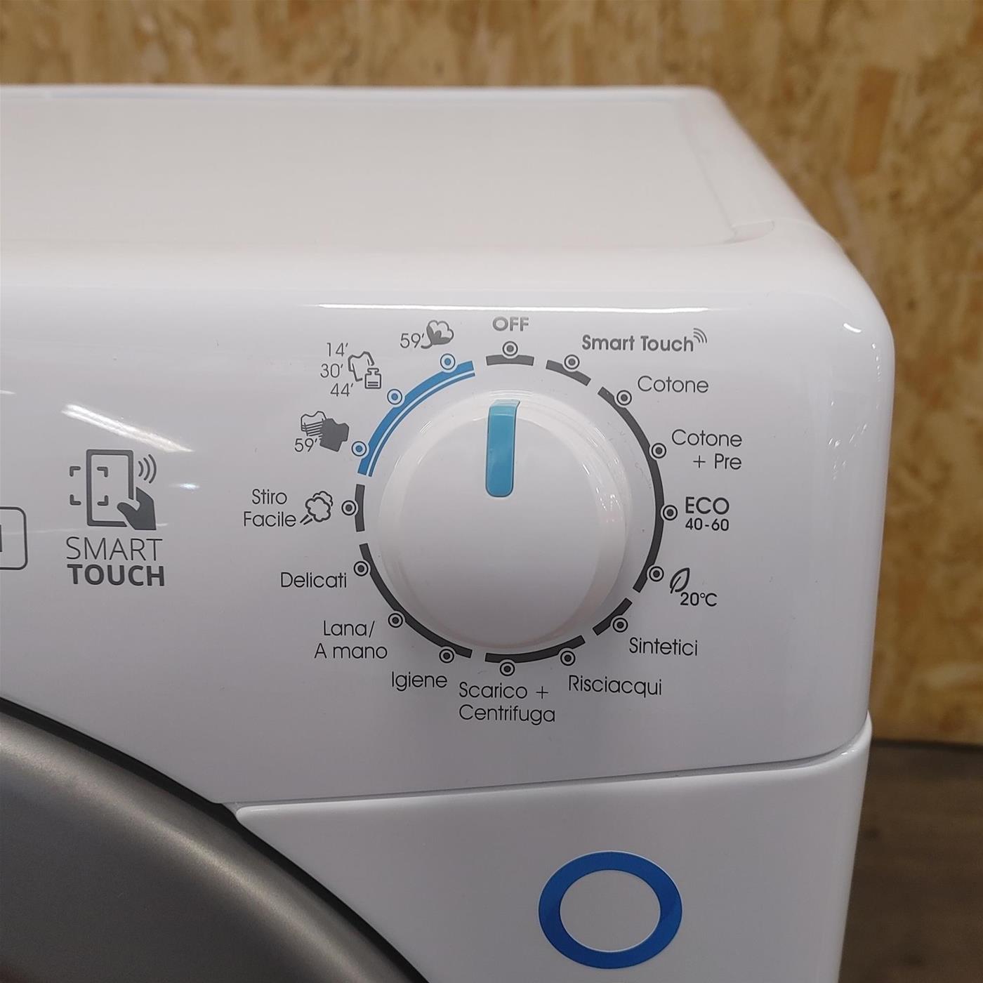 Candy Smart CSS4127TRE/1-11 lavatrice Caricamento frontale 7 kg 1200 Giri/min D Bianco