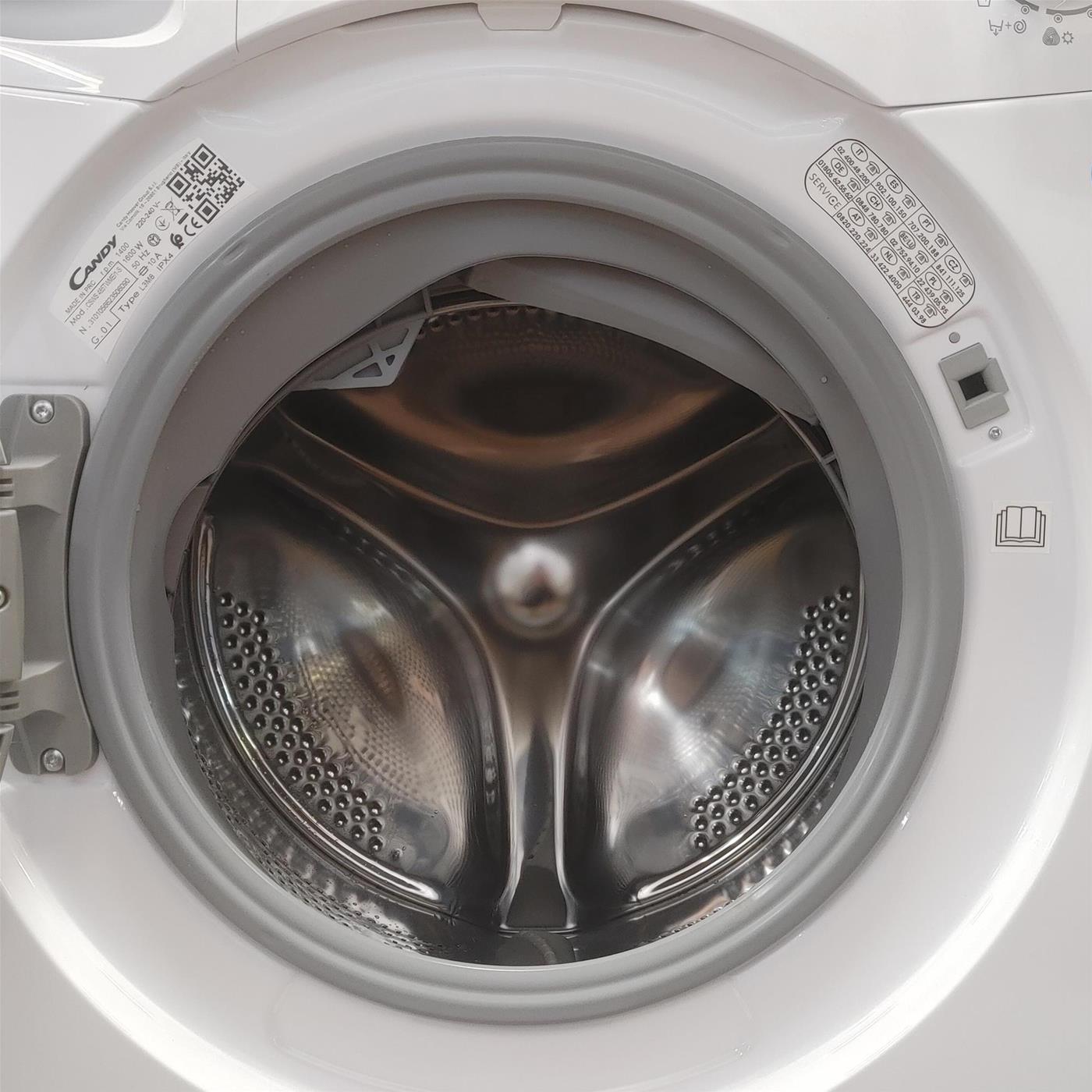 Candy Smart Inverter CSWS 485TWME/1-S lavasciuga Libera installazione Caricamento frontale Bianco D