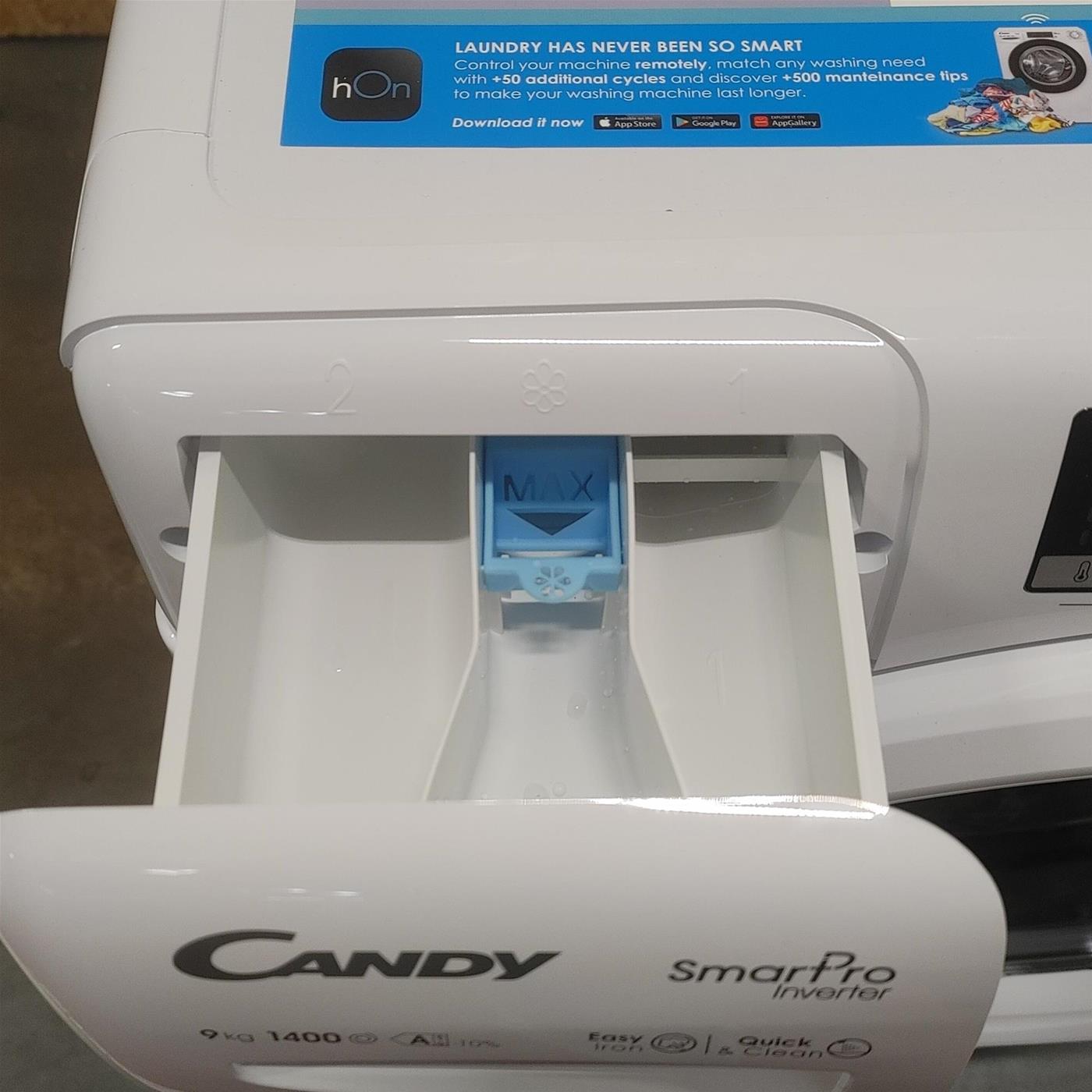 Candy Smart Pro Inverter CSO 496TWM6/1-S lavatrice Caricamento frontale 9 kg 1400 Giri/min Bianco