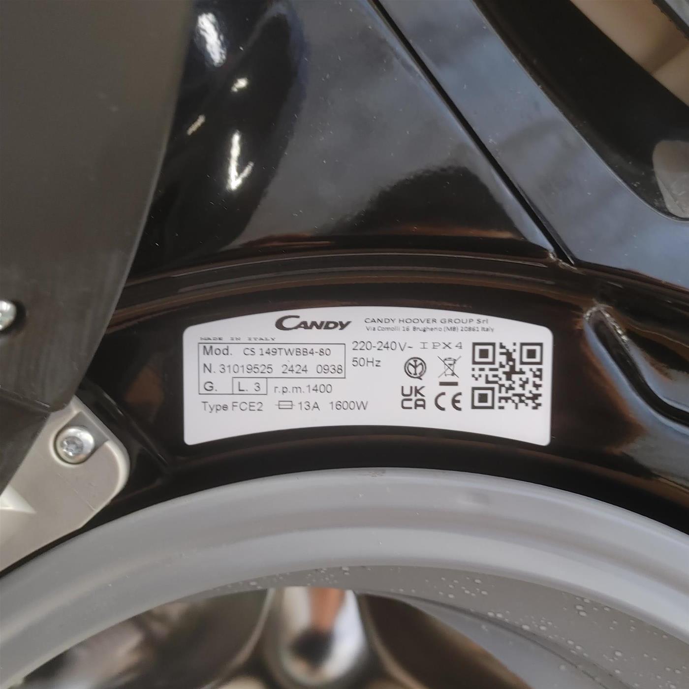 Lavatrice CANDY Smart CS 149TWBB4/1-80 NFC 9kg 1400 giri - Nero