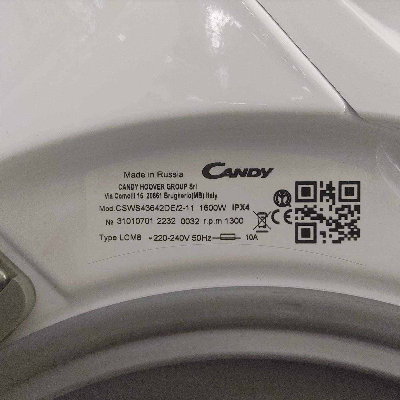 Lavasciuga Candy Smart CSWS43642DE/2-11 Libera Installazione 6/4 Kg F