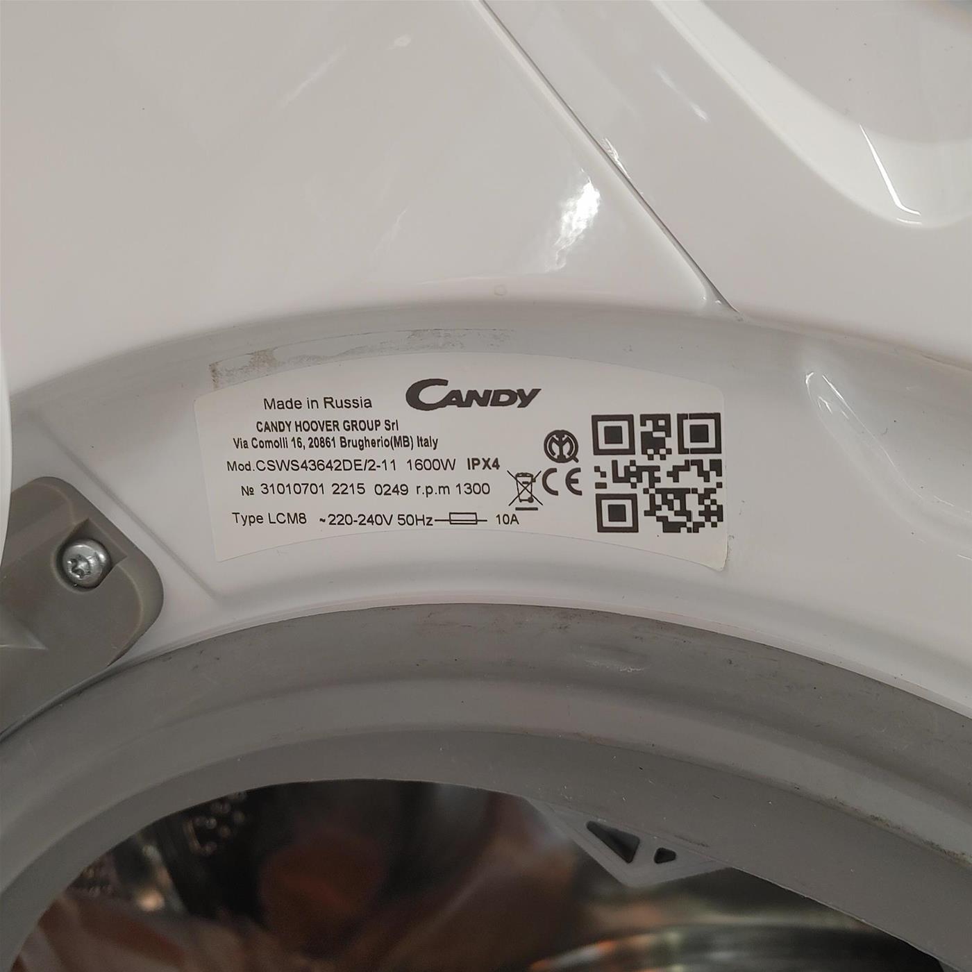 Lavasciuga Candy Smart CSWS43642DE/2-11 Libera Installazione 6/4 Kg F