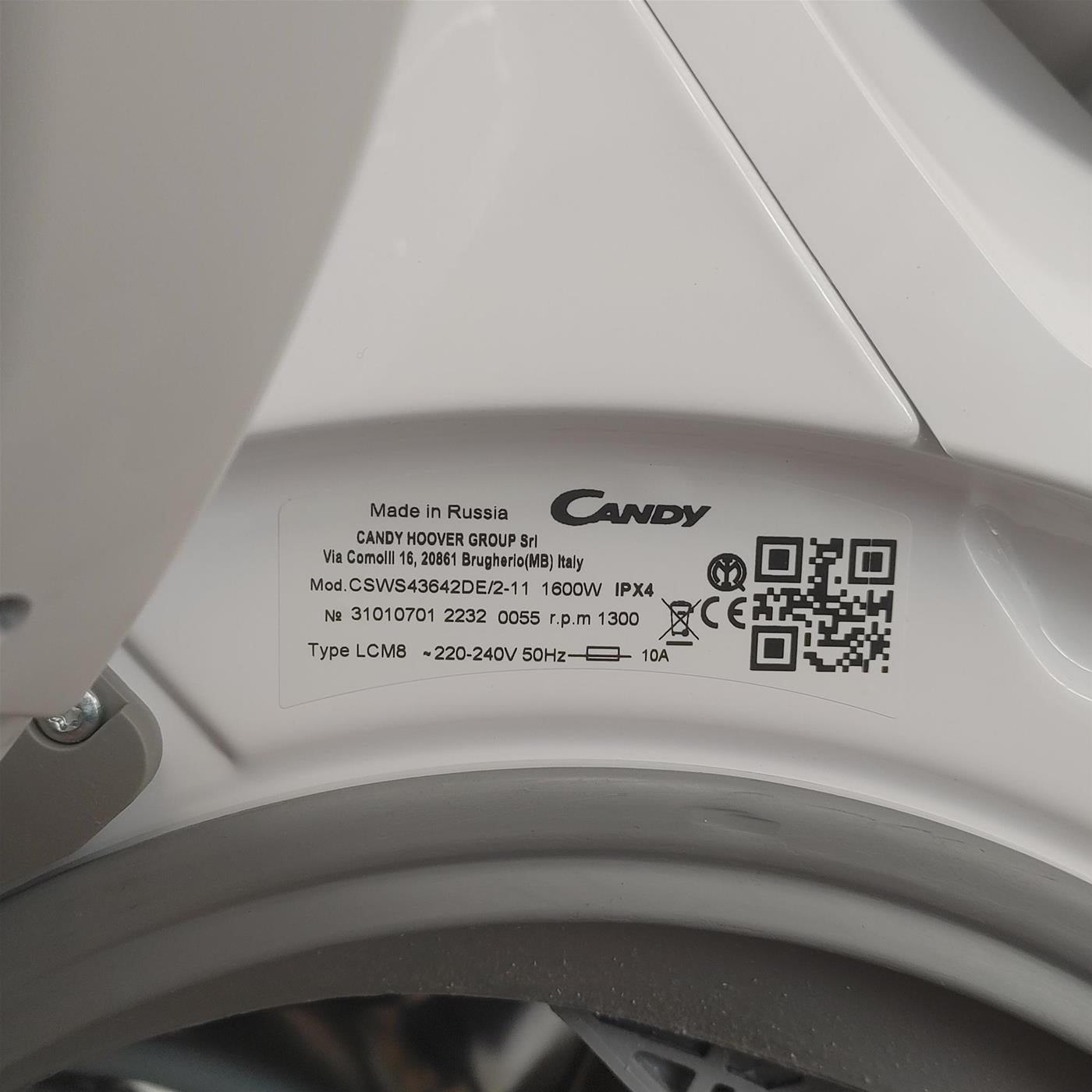 Lavasciuga Candy Smart CSWS43642DE/2-11 Libera Installazione 6/4 Kg F