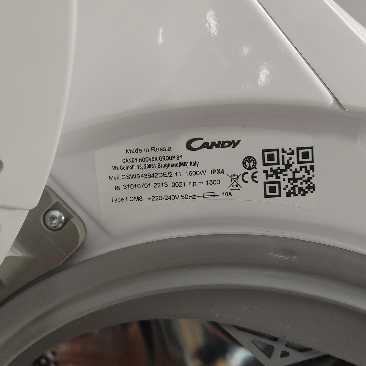 Lavasciuga Candy Smart CSWS43642DE/2-11 Libera Installazione 6/4 Kg F