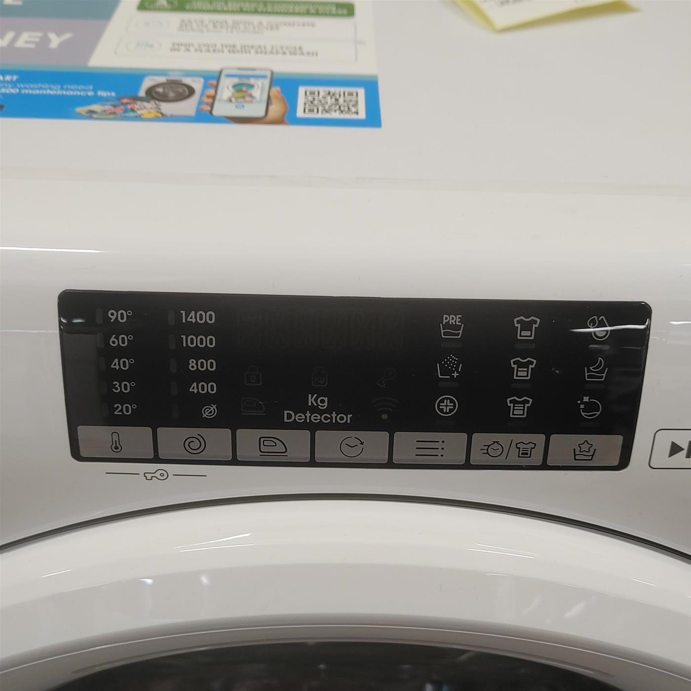 Candy Smart Pro Inverter CSO 496TWM6/1-S lavatrice Caricamento frontale 9 kg 1400 Giri/min Bianco