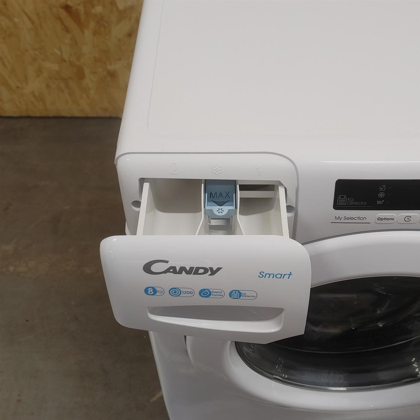 Candy Smart CS1282DE-11 lavatrice Caricamento frontale 8 kg 1200 Giri/min D Bianco