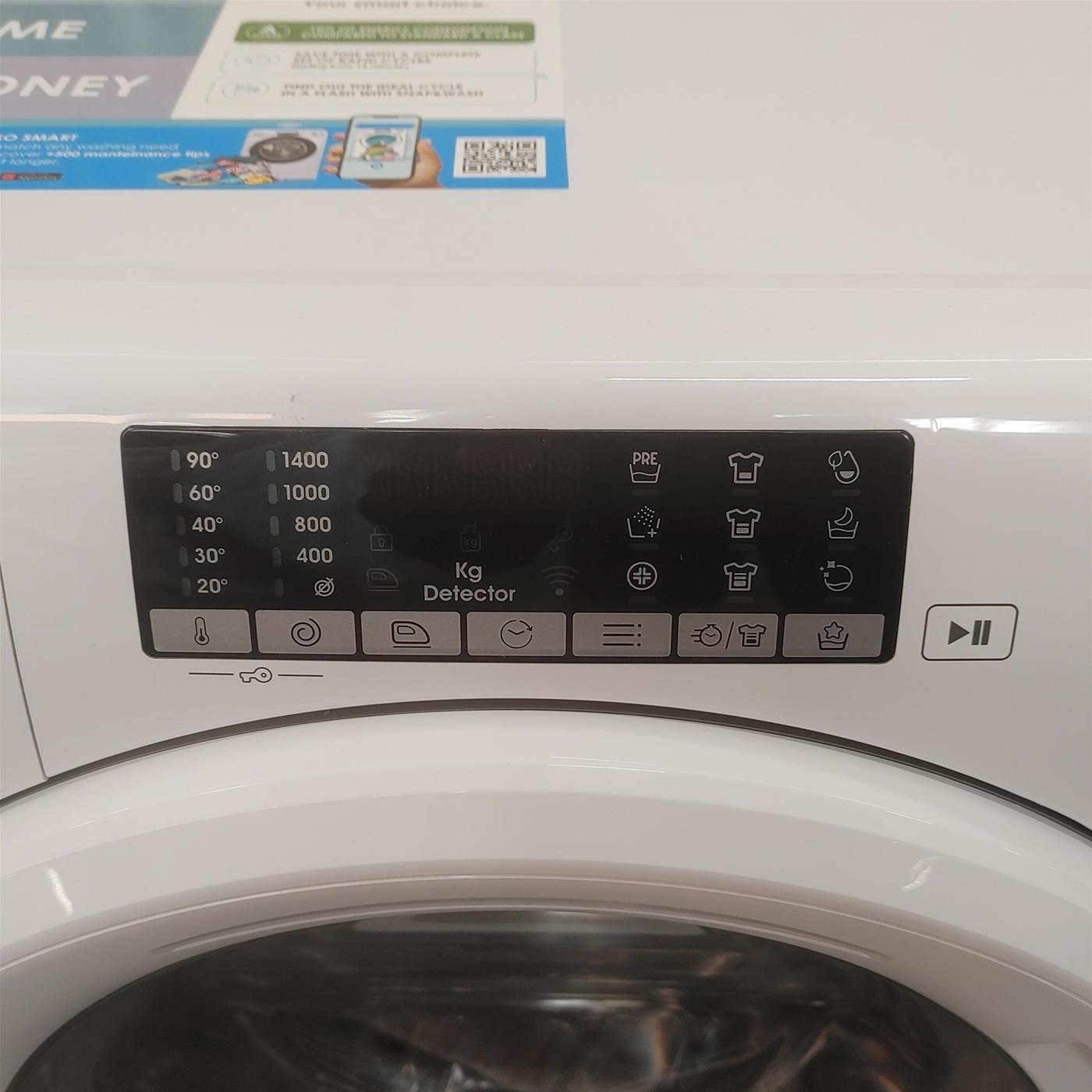 Candy Smart Pro Inverter CSO 496TWM6/1-S lavatrice Caricamento frontale 9 kg 1400 Giri/min Bianco