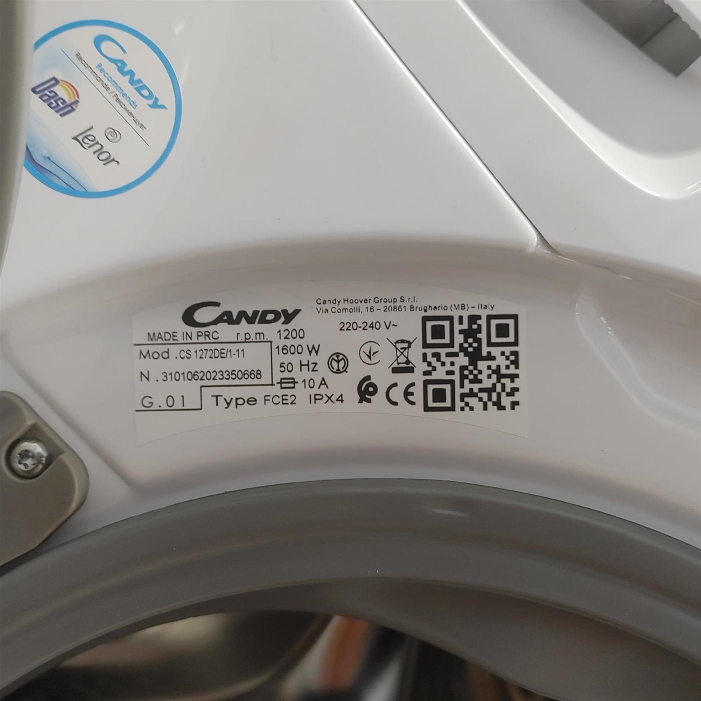 Lavatrice Slim Candy CS1272DE/1-11 7 Kg