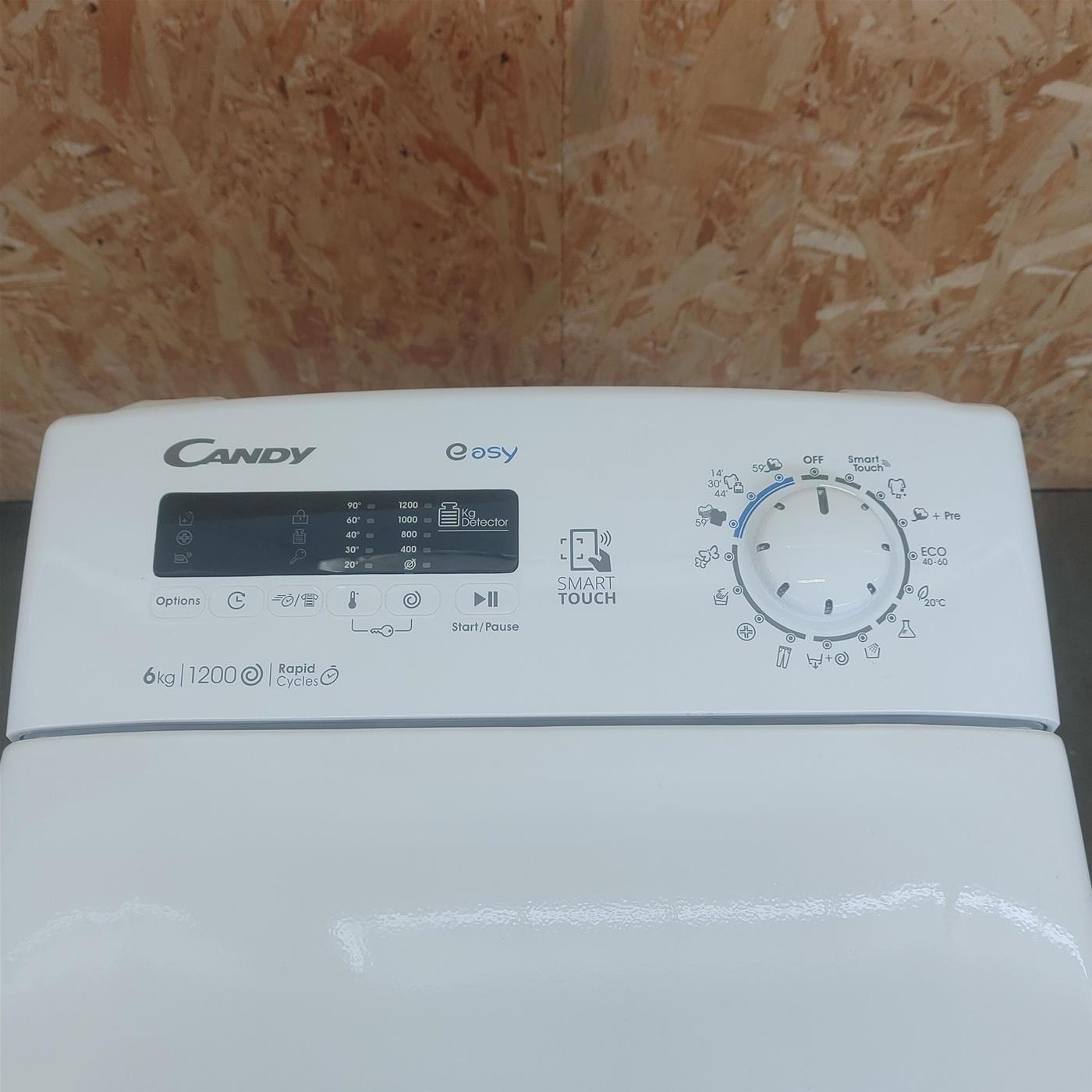 Lavatrice Candy Easy EYT 1262DWE/1-S Carica dall'alto 6 kg 1200 giri Bianco