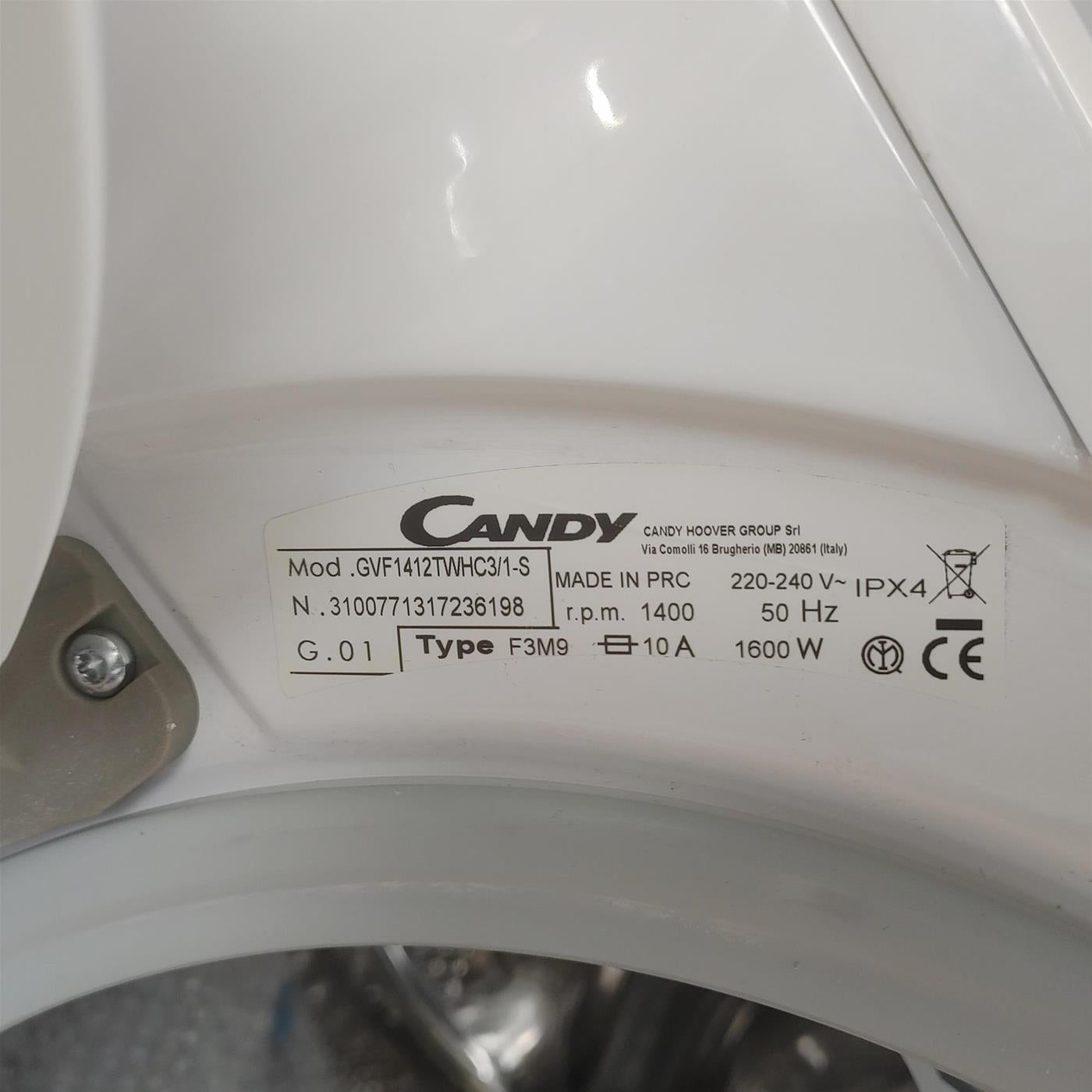 Lavatrice Candy GVF1510LWHC3/1-S 10 Kg