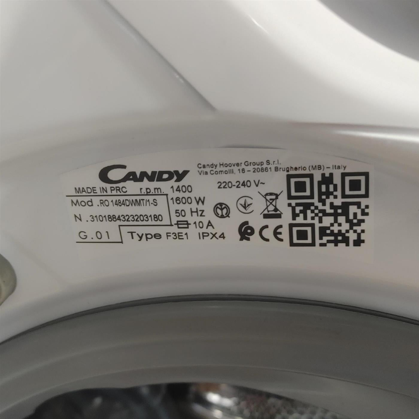 Lavatrice Candy RapidÓ RO 1484DWMT/1-S 8 kg