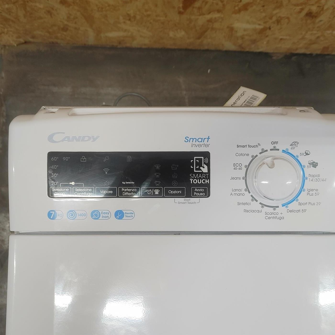 Lavatrice Candy Smart Inverter CSTSG47TMVE/1-11  Caricamento dall'alto 7 Kg