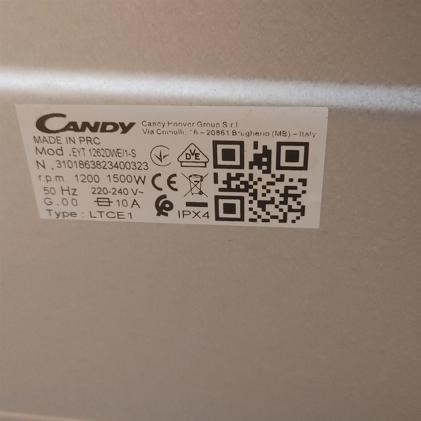 Lavatrice Candy Easy EYT 1262DWE/1-S 6 Kg