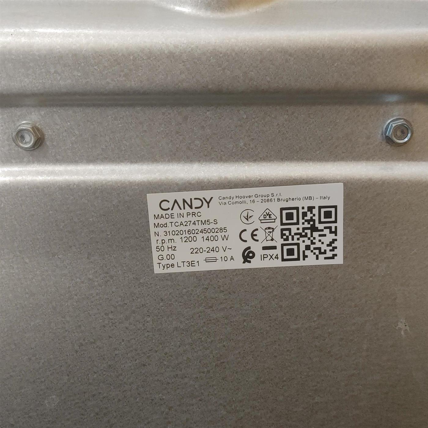 Lavatrice Candy TCA274TM5-S 7 Kg