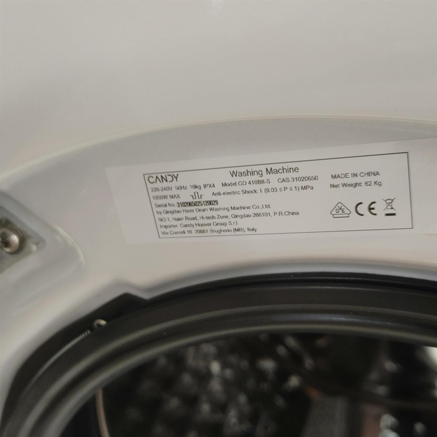 Lavatrice Candy GD 410B8-S 10 Kg
