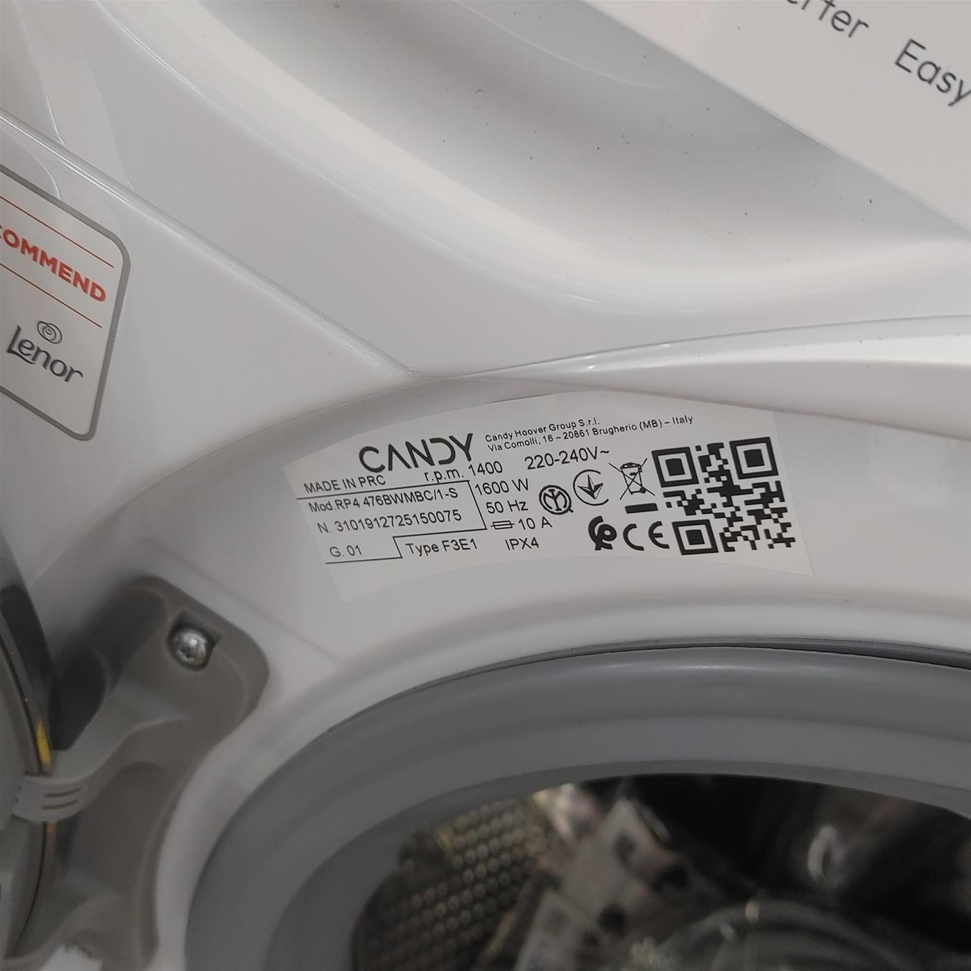 Lavatrice Candy RP4476BWMBC/1-S 7 Kg