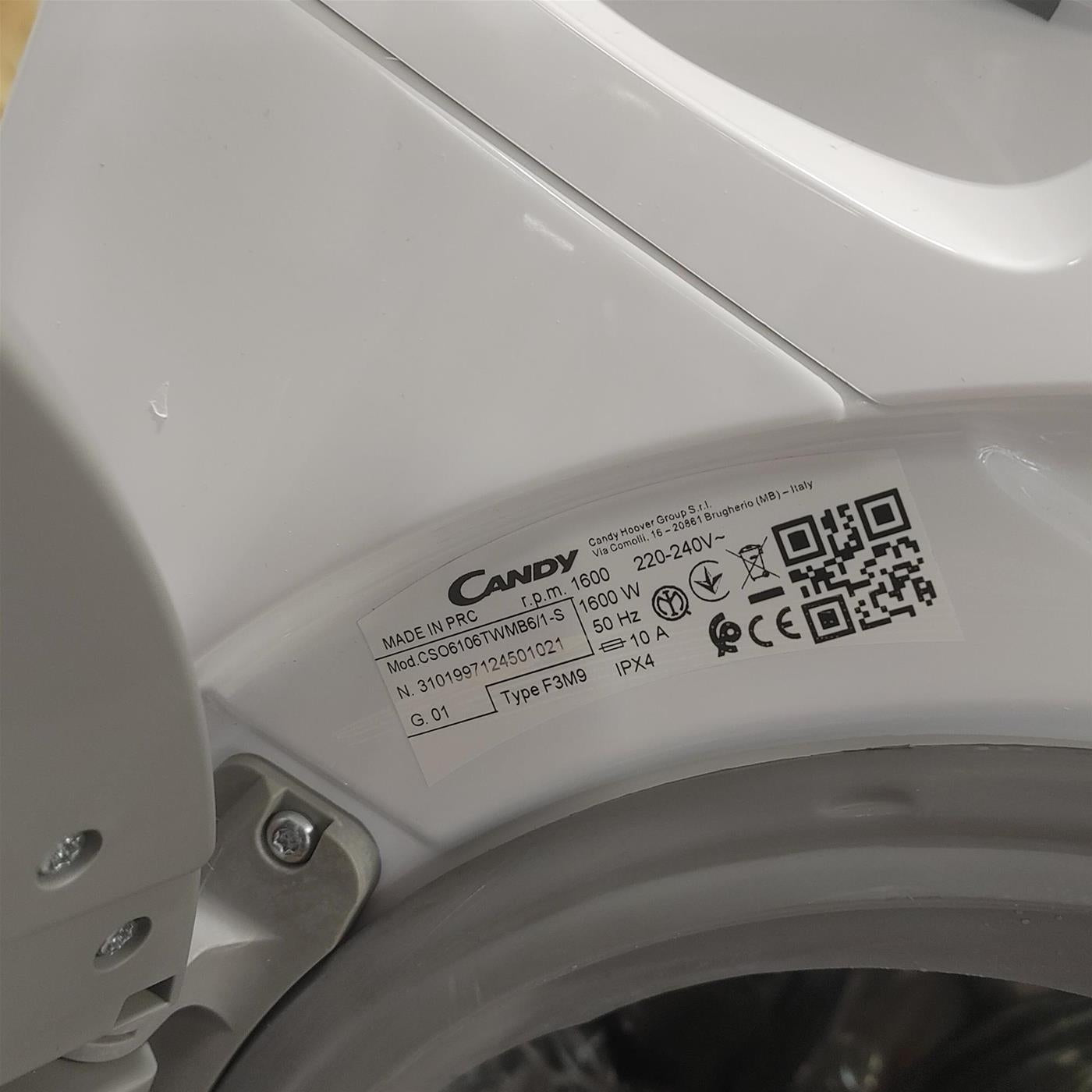 Lavatrice Candy Smart Pro Inverter CSO6106TWMB6/1-S 10 Kg