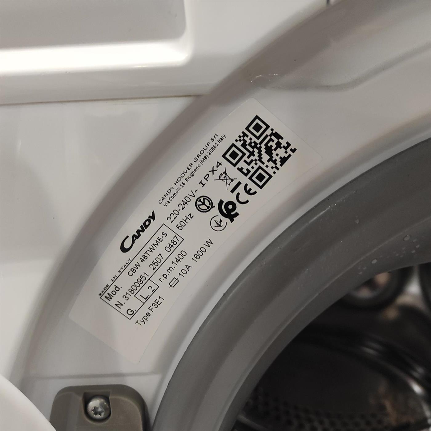 Lavatrice Candy Smart Inverter CBW 48TWME/1-S 8 Kg