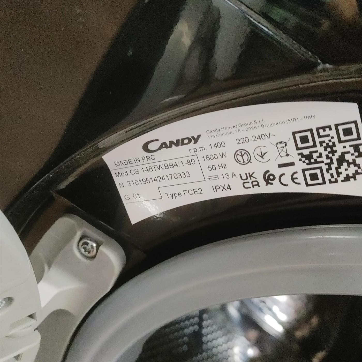 Lavatrice Candy Smart CS 148TWBB4/1-80 8 Kg