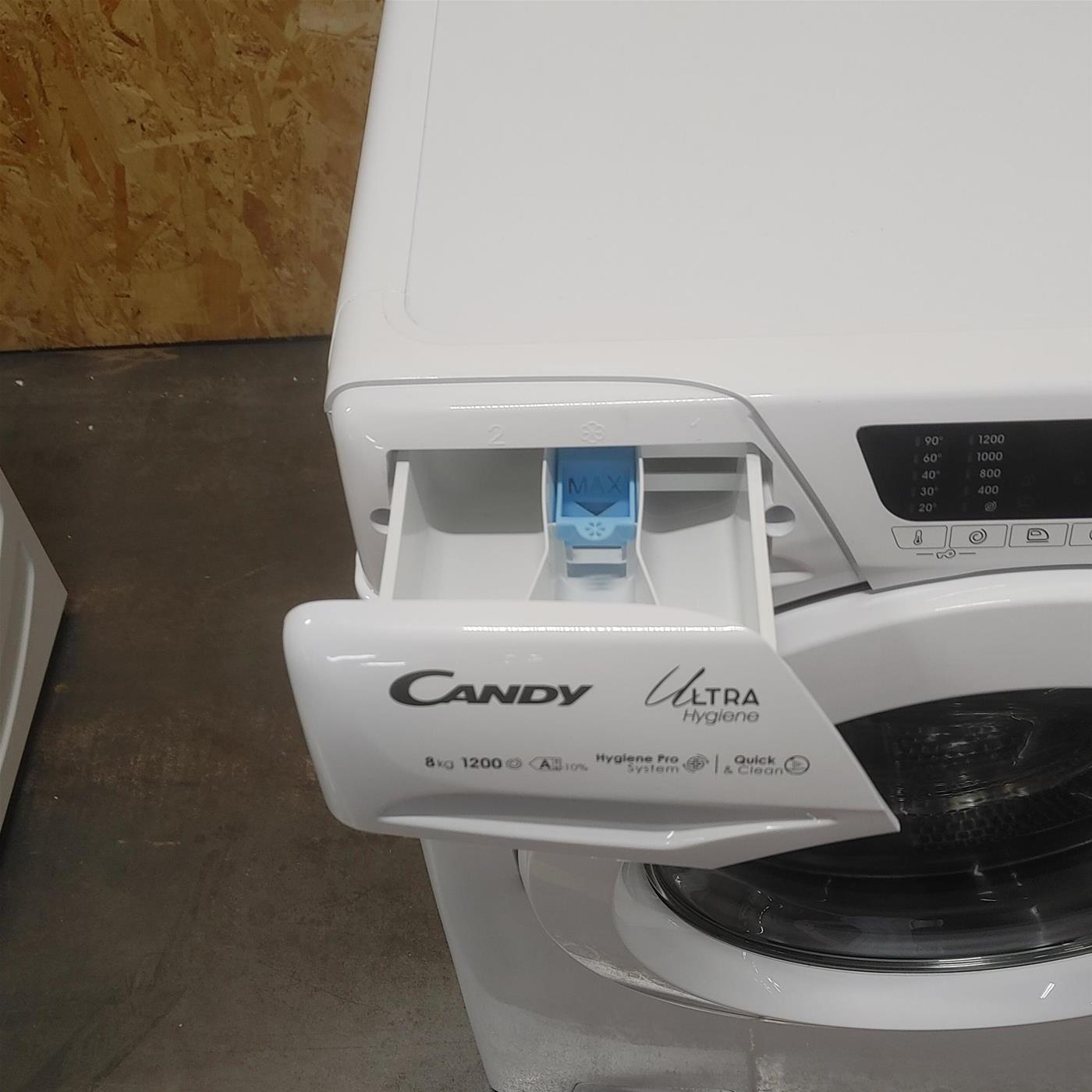 Lavatrice Candy Ultra Hygiene HE 1284TWM6/1-S Classe A Wi-Fi 8 Kg