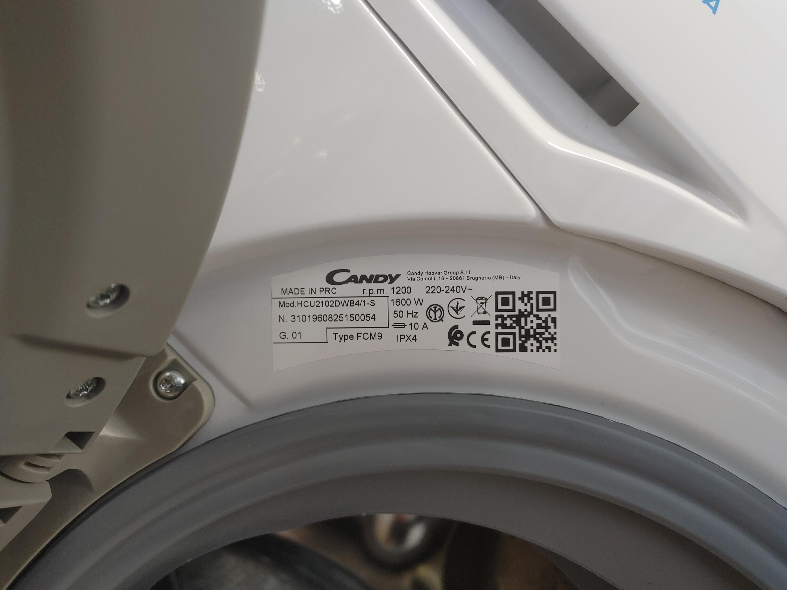 Lavatrice Candy Ultra HCU2102DWB4/1-S 10 Kg